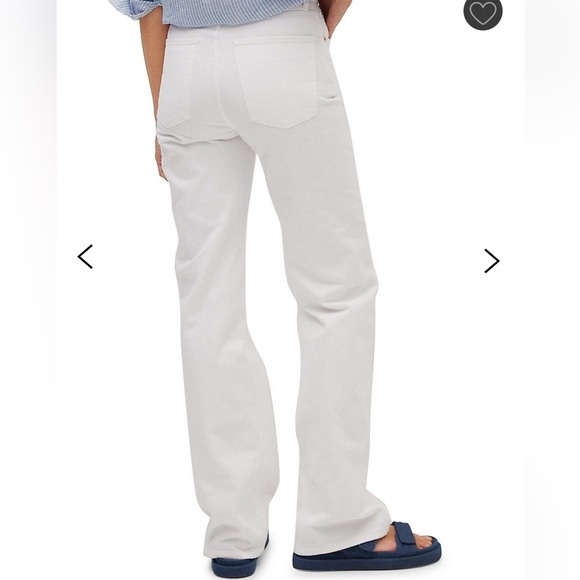 Mango High-Rise Ripped Straight-Leg White Jeans - Picture 2 of 2